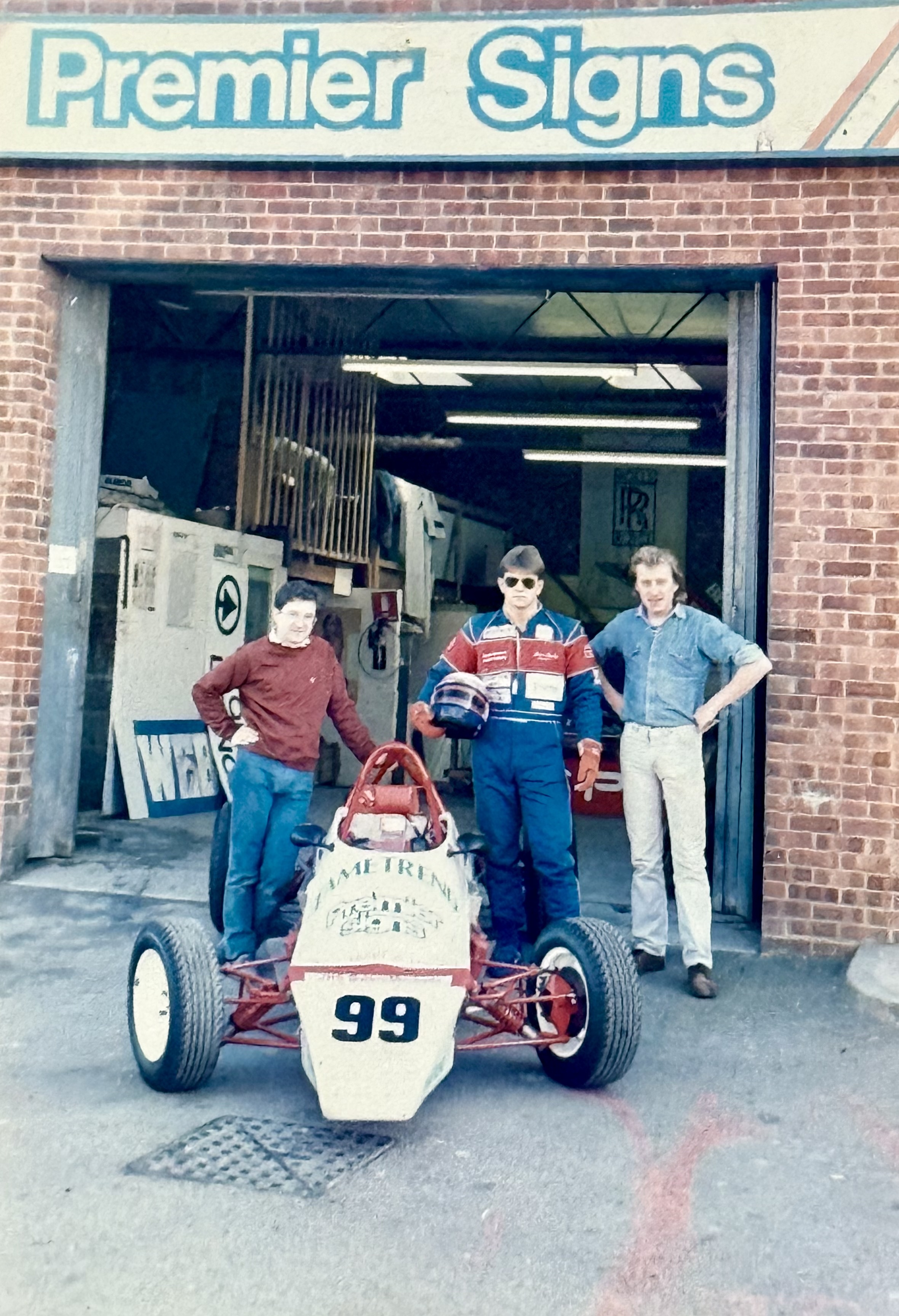 1986 with my oldest friend and sponsor, David Scott-y